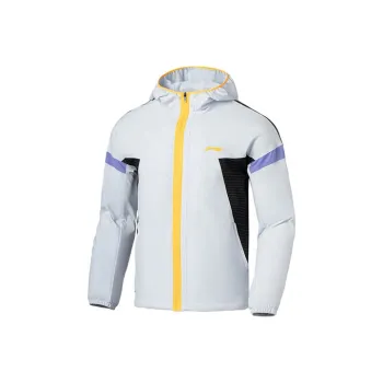 LINING Running Collection Jackets Men Light Frost Blue Fluorescent Mango Orange