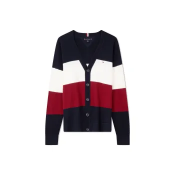 Tommy Hilfiger Knitwear Men's Navy Blue, Red, & White