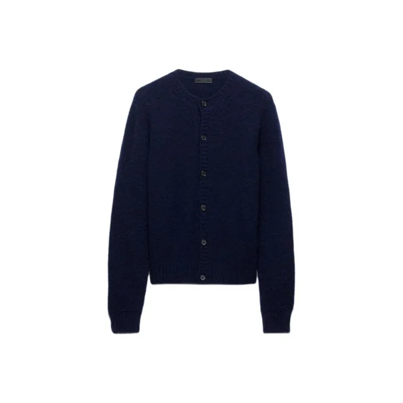 PRADA Shetland Crewneck Cardigan-0