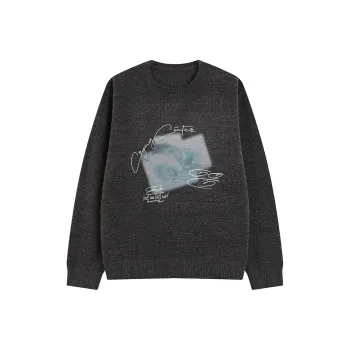 Crying Center Sweaters Unisex Gray