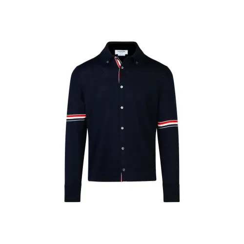 THOM BROWNE Rwb Stripe Buttoned Cardigan