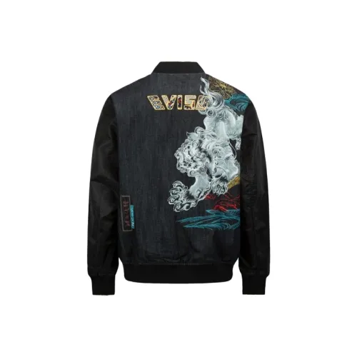 EVISU Jackets Men Denim Blue/Black