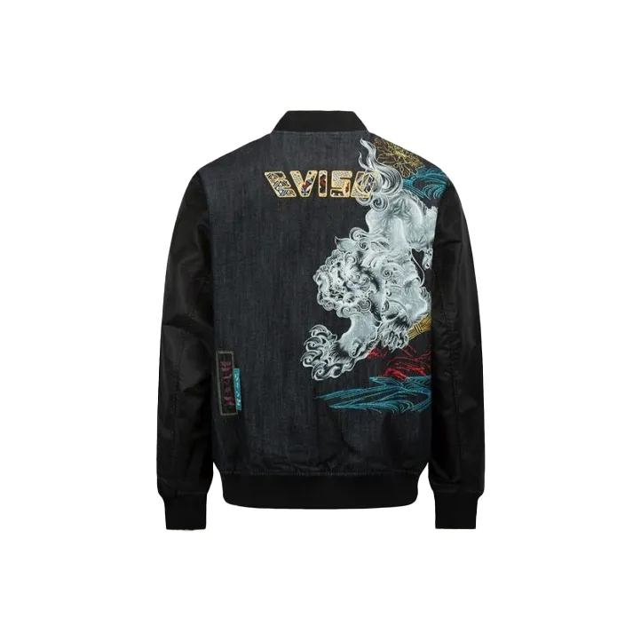 EVISU Jackets Men Denim Blue/Black-0