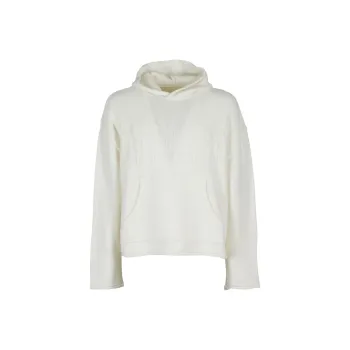 MM6 Maison Margiela Logo Detailed Textured Hoodie