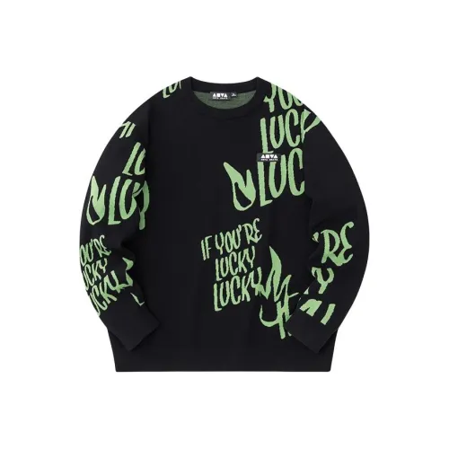 Anta Life Collection Knitwear Unisex Basic Black/Lucky Green