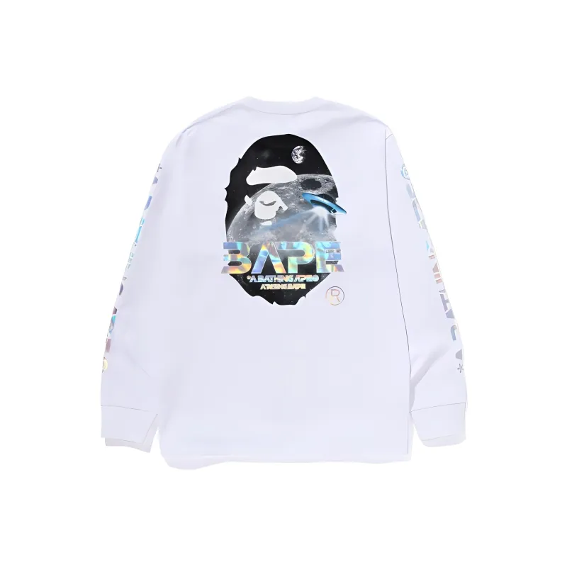 Bape Moon Photo L/S Tee-4