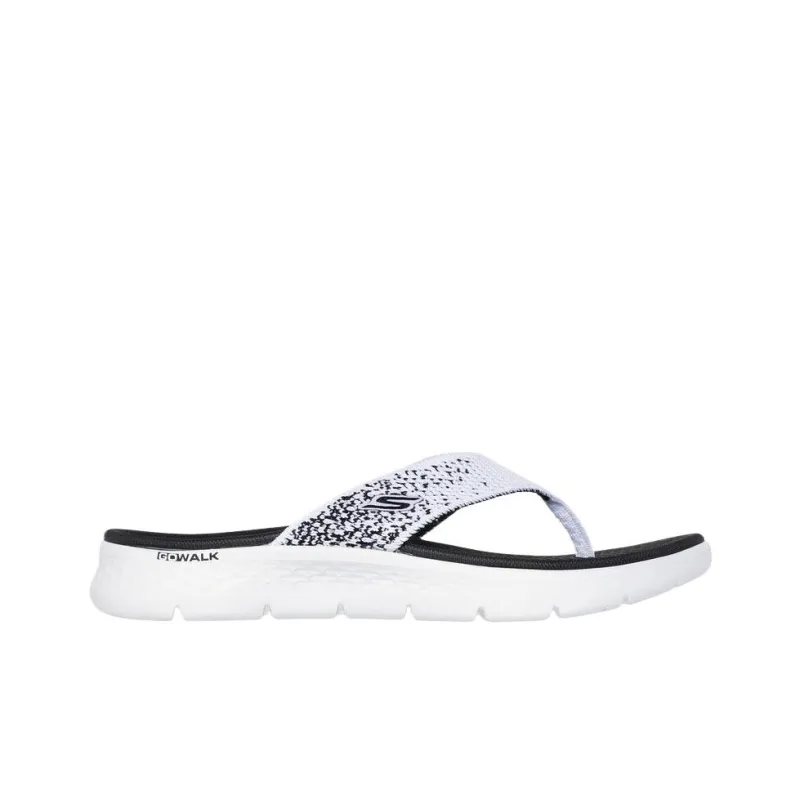 Skechers Go Walk Fle Quiet Flip Flops Women's White-1