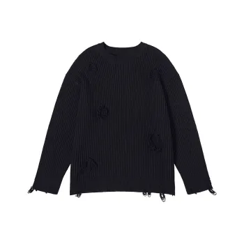 N MAX Knitwear Unisex Black Faded Black