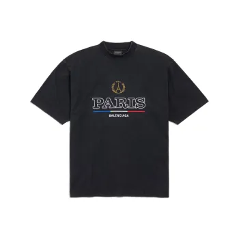 Balenciaga T Shirt Regular Fit Unisex Black