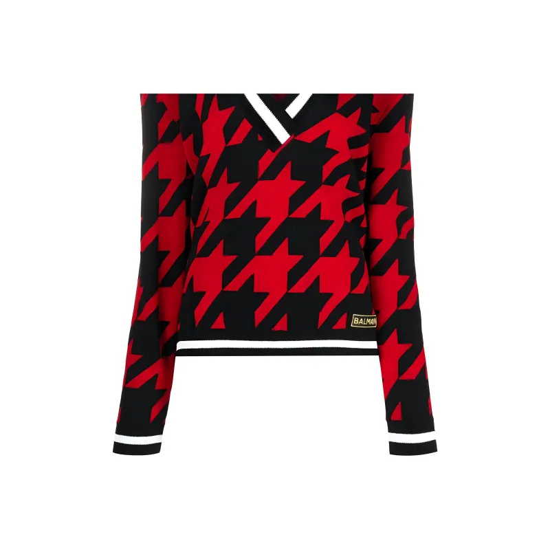 BALMAIN FW22 Sweater Women's Red-4