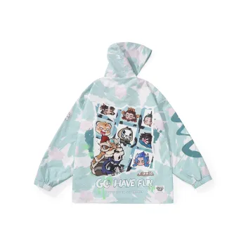 GENANX DAHUAXIYOUSHOUYOU Loose Fit Jacket Unisex Light Green