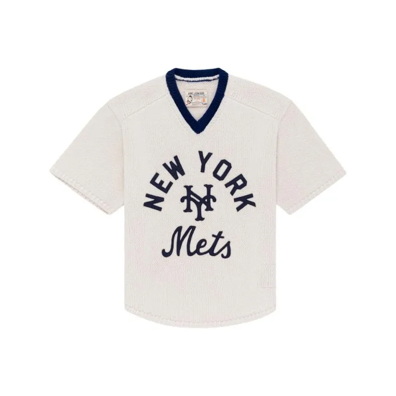 AIME LEON DORE X New York Mets Short Sleeve Knit Sweater-0