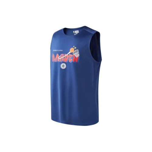 NBA Los Angeles Clippers Tank Tops Unisex Blue