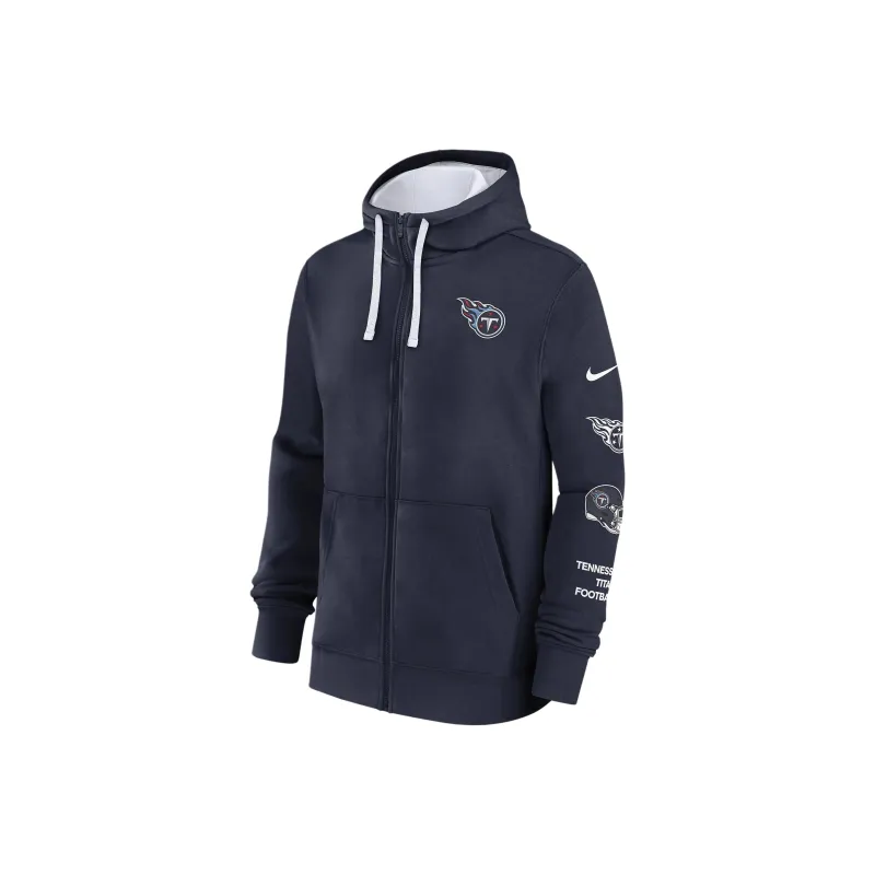 Nike Tennessee Titans Club Men's Nike Nfl Full-Zip Hoodie-0