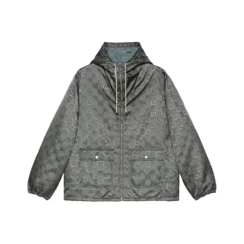 GUCCI Jackets Men Gray