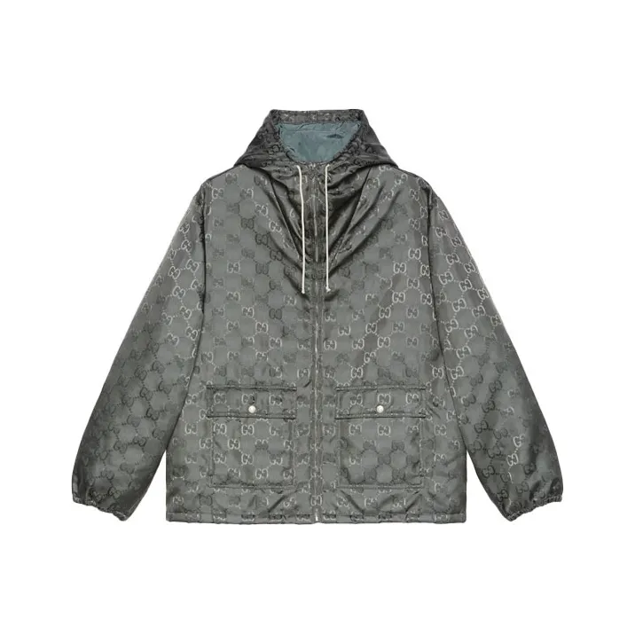 GUCCI Jackets Men Gray-0