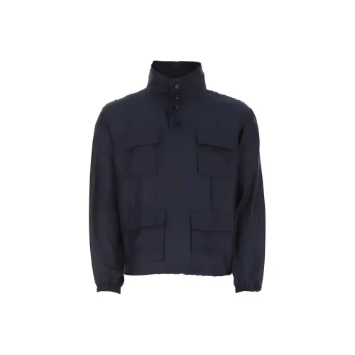 GIORGIO ARMANI SS22 Jackets & Coats Men's Marine Blue