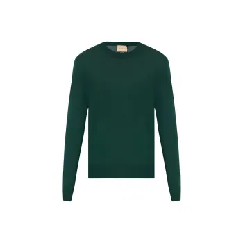 GUCCI Logo Embroidered Knit Sweater