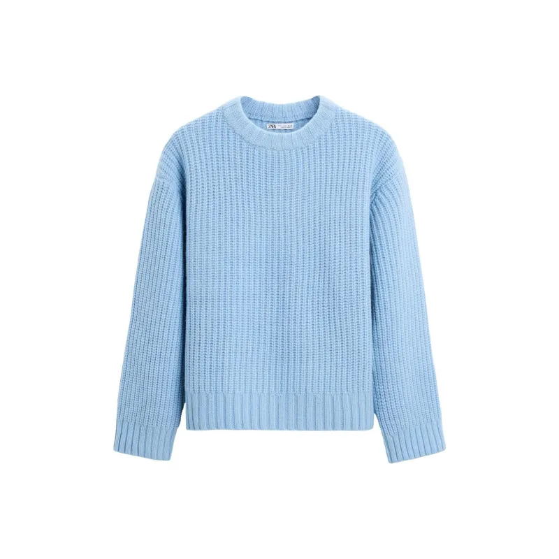 ZARA Sweaters Men Light Blue-0