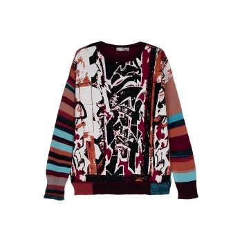 Vivienne Westwood Graffiti Pattern Knit Jumper
