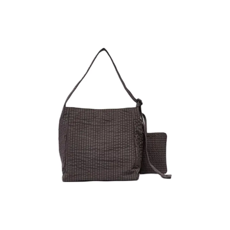 Three Blessings Fabric Crossbody Bag, Shoulder Bag Women's Black/Gray-2