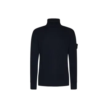 STONE ISLAND Compass Patch Roll Neck Knitted Jumper