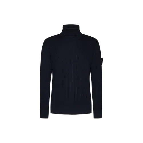STONE ISLAND Compass Patch Roll Neck Knitted Jumper