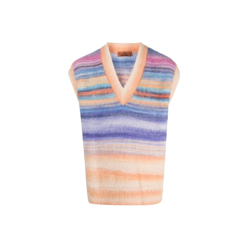 MISSONI V neck Striped Vest-0