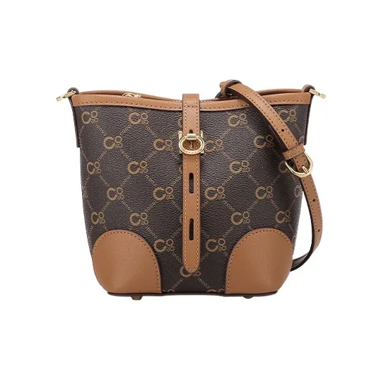 COOGI Synthetic Leather Shoulder Bag Tubas Women's Coffee-0