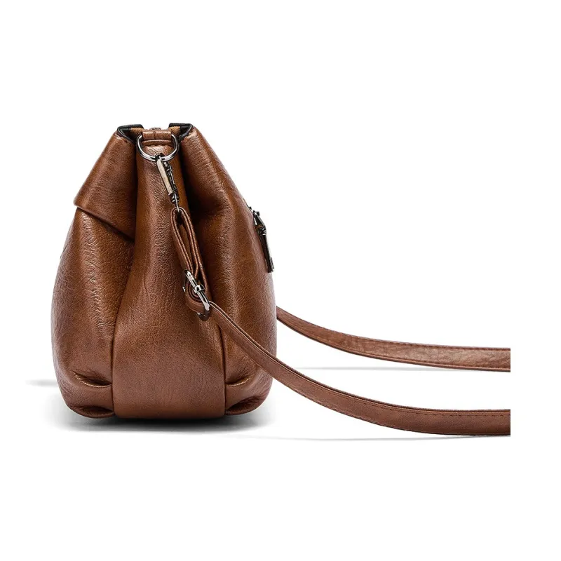 JOSINY Synthetic Leather Shoulder Bag Women's Knight Black/Misty Brown-10