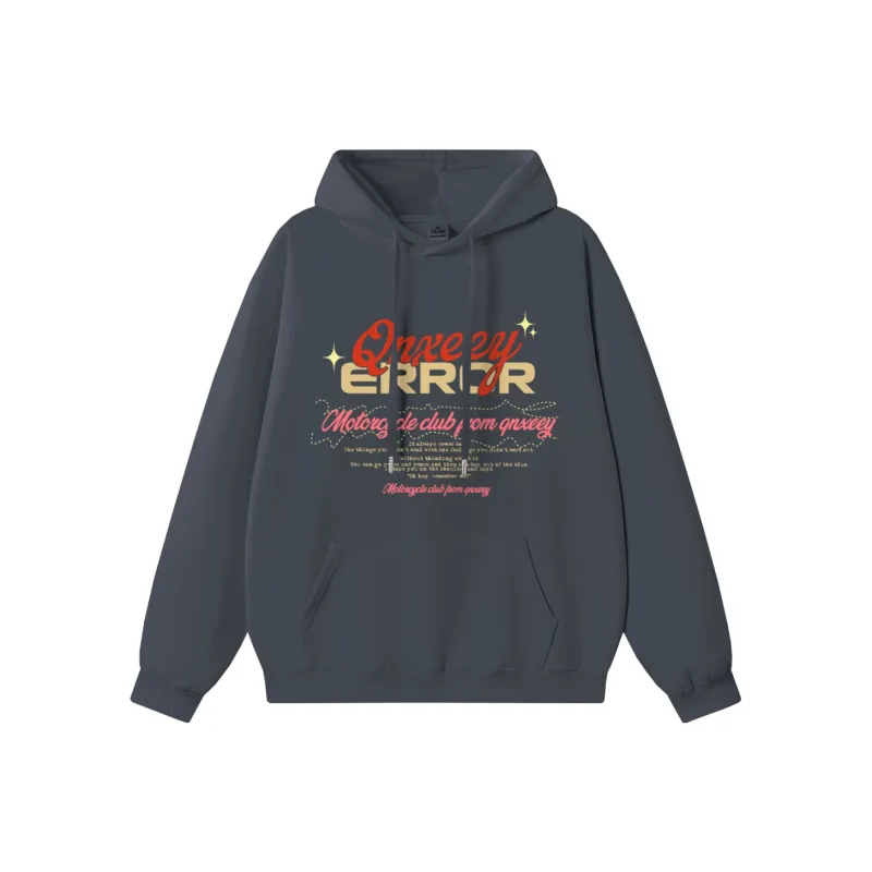 Qnxeey Sweatshirt Unisex Burgundy-14