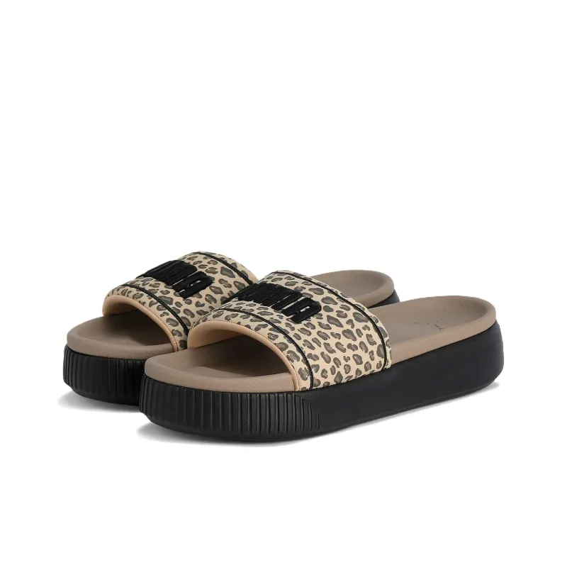 PUMA Platform Slide EVA Slip Resistant Abrasion Resistant Slide Slippers Women's Black-2