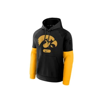 Nike Iowa Hawkeyes Fitness Men's Nike Therma College Pullover Hoodie