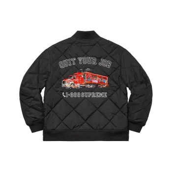 Supreme Quit Your Job Quilted Work Jacket