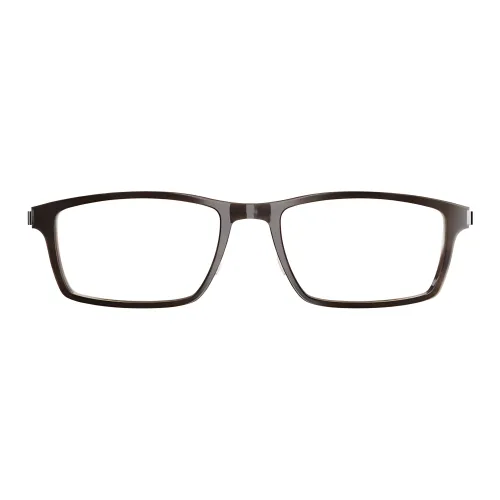 LINDBERG Square Eyeglass Frames Unisex Brown