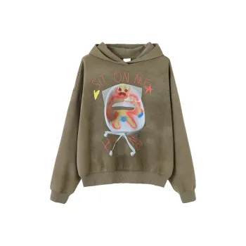 CONP Sweatshirt Unisex Wax Dyed Moon Crater Texture