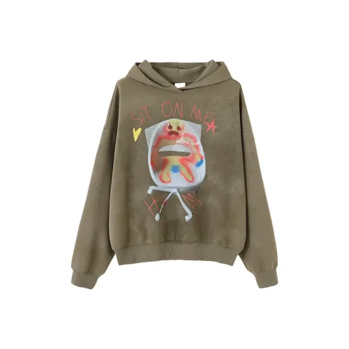 CONP Sweatshirt Unisex Wax Dyed Moon Crater Texture