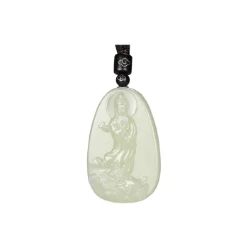 KUNYUYAO Hetian Jade Pendants White Jade/Pale Greenish White Jade Unisex