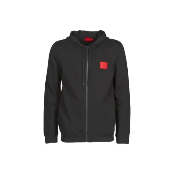 HUGO BOSS Logo Embroidered Zipped Hoodie