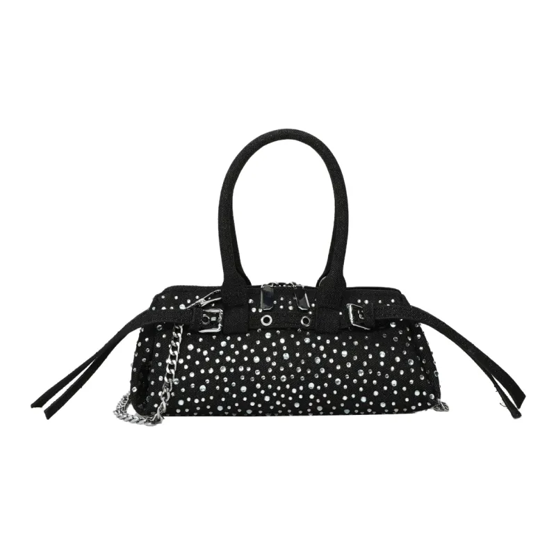 Yalu PU One Shoulder Handbag Women's Light Blue/Dark Blue/Black/Green-18
