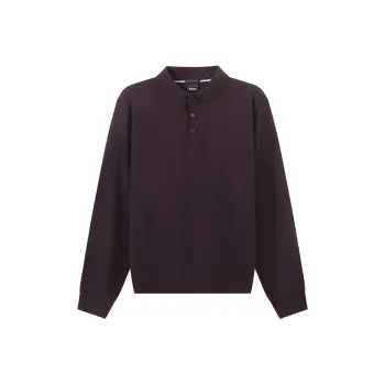 HUGO BOSS SS24 Knitwear Men's Burgundy