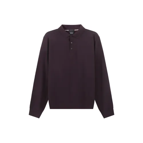 HUGO BOSS SS24 Knitwear Men's Burgundy