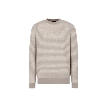 EMPORIO ARMANI Striped Ribbed Jumper