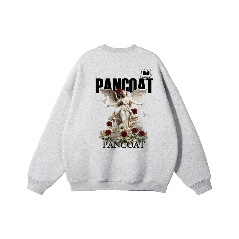 Pancoat Sweatshirt Unisex White-12