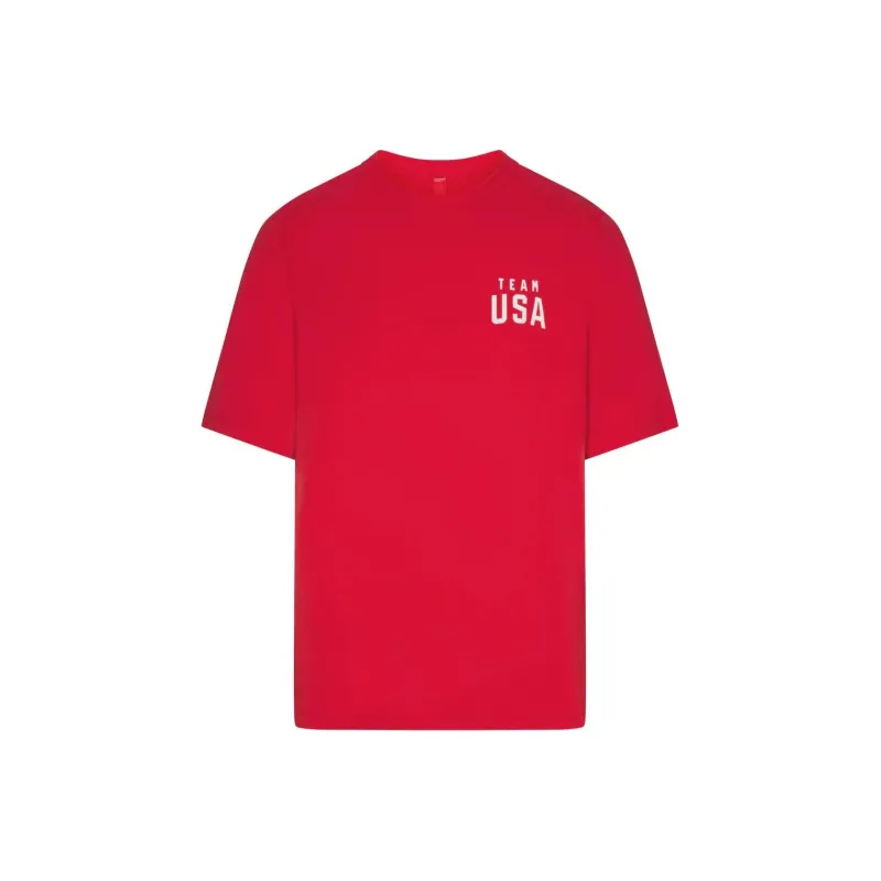 Skims USA Olympic Team Co-branded T-Shirts Men RED/Red-0