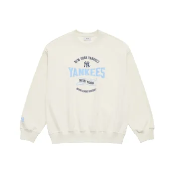 MLB MLB Preppy Style Collection New York Yankees SS25 Sweatshirt Unisex Cream