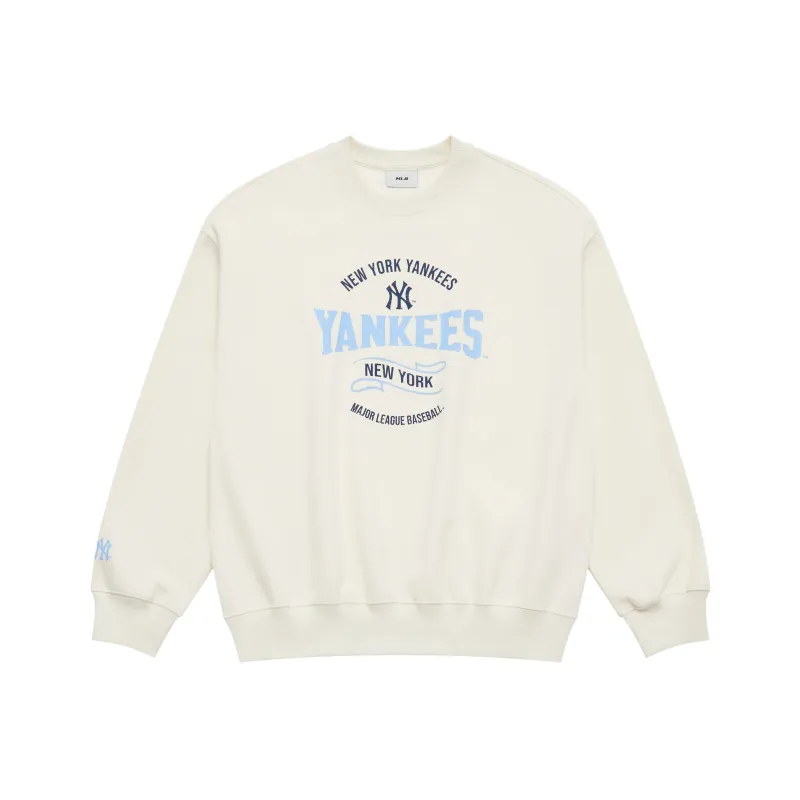 MLB MLB Preppy Style Collection New York Yankees SS25 Sweatshirt Unisex Cream-0