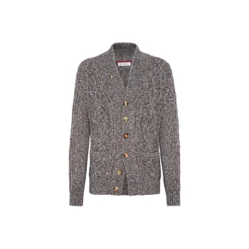 Brunello Cucinelli Cable Knitted Button Up Cardigan