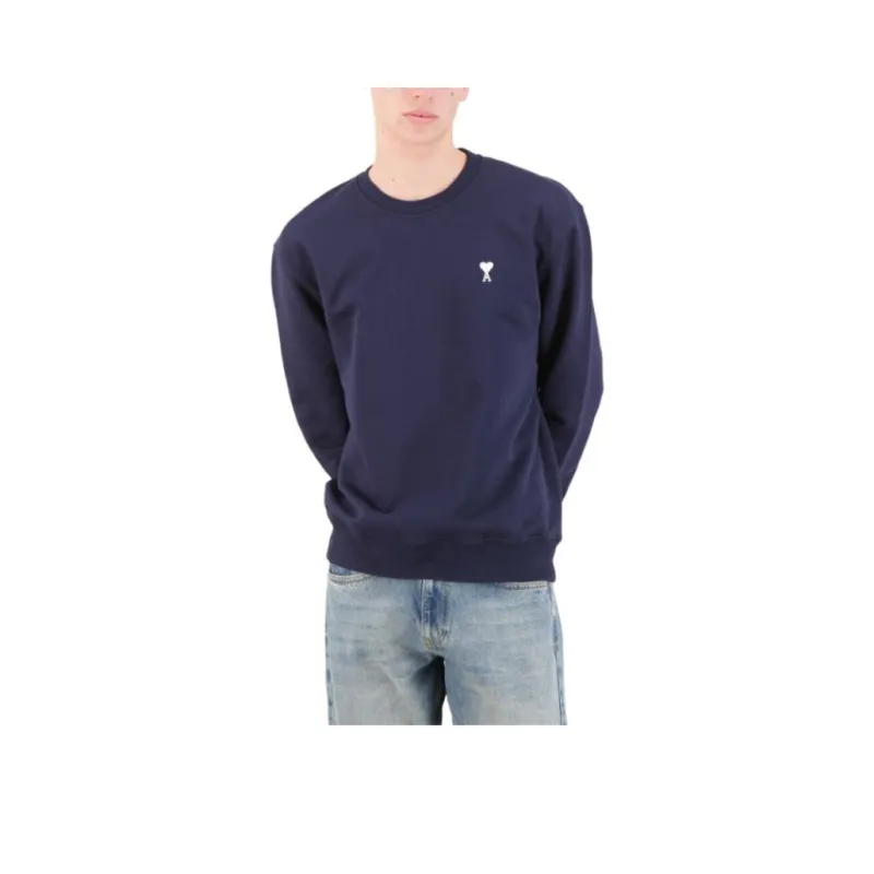 AMIPARIS Paris Ami De Coeur Logo Embroidered Crewneck Sweatshirt-0