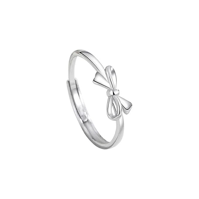 MGS 999 Silver Ring Forever Love Intertwined Love Pursuing Love With Elegance Refined Luxury Students Unisex-7